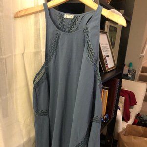 [Free People] Sea Blue Slip Minidress